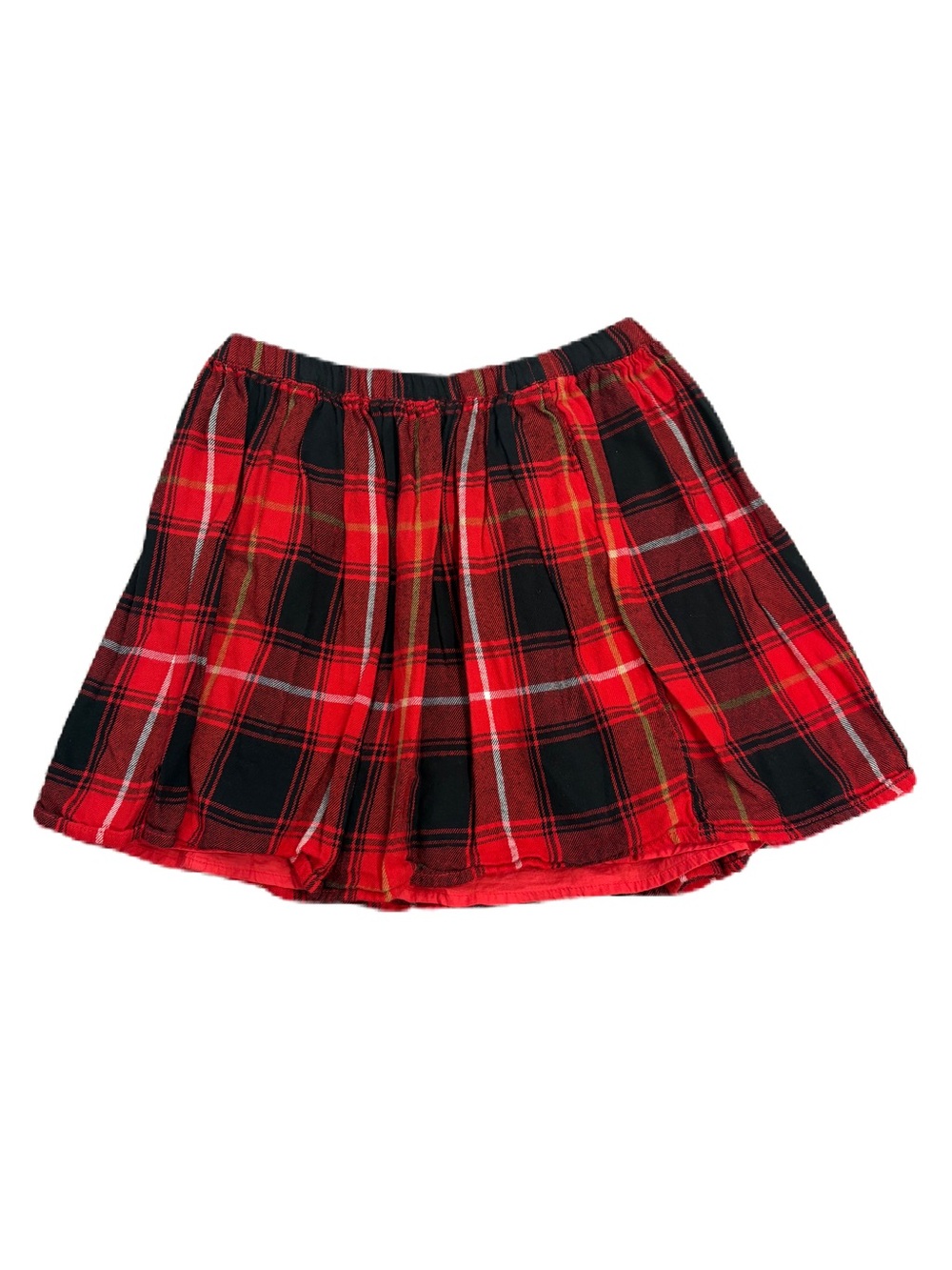 Gap Red Plaid Pleated Skirt - Size L (10-11)